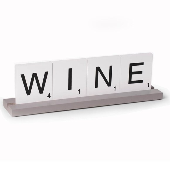 Wine Scrabble Design Sign - Picture 1 of 1